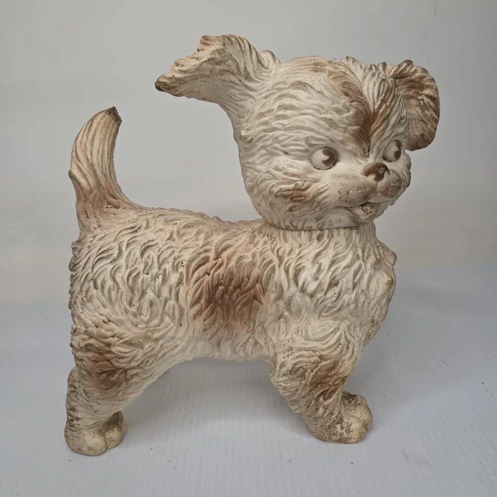 Vintage 1960s Edward Mobley Co. Rubber Squeaky Toy Dog - No SQUEAKER